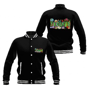 Discover Mardi Gras Teacher Baseball Jackets