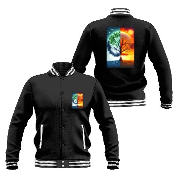 Discover The Tree of Life Summer to Winter Baseball Jackets