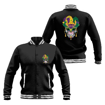 Discover Mardi Gras Mask El Dia De Los Muertos Flower Sugar Baseball Jackets