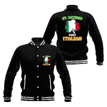 Discover St. Patrick was Italian St. Patrick's Day Baseball Jackets