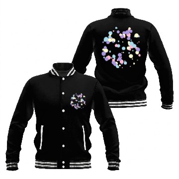 Discover abstract circles pattern Baseball Jackets
