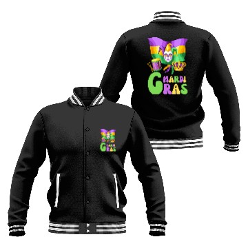 Discover Happy Mardi Gras 2023 Funny Mardi Gras X Baseball Jackets