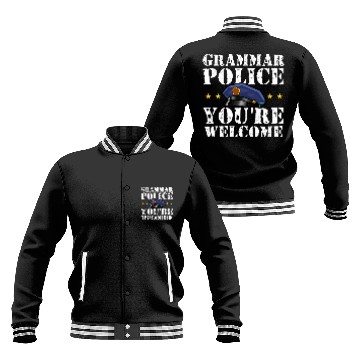 Discover Grammer Police - English Teacher Baseball Jackets