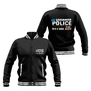 Discover Grammer Police - English Teacher Baseball Jackets