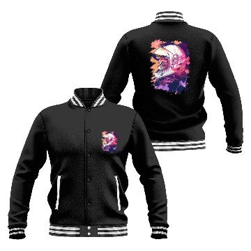 Discover Aesthetic Vaporwave Space Cat 80s 90s Astronaut Baseball Jackets