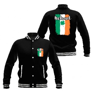 Discover Ireland shamrock St. Patrick's Day Baseball Jackets