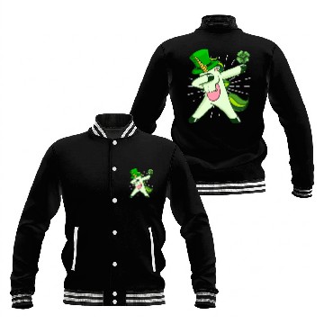 Discover Dabbing unicorn shamrock St. Patrick's Day Baseball Jackets