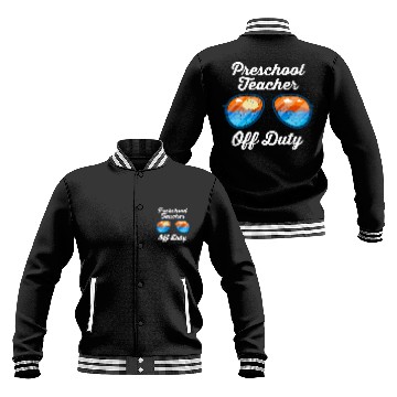 Discover Preschool kindergarten educator off duty teacher Baseball Jackets