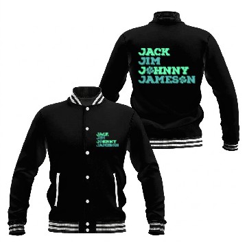 Discover Jack Jim Johnny Jameson 4 Founder St Patrick's Day Baseball Jackets