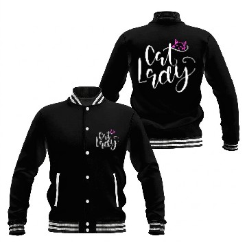 Discover Cat lady Meow Baseball Jackets