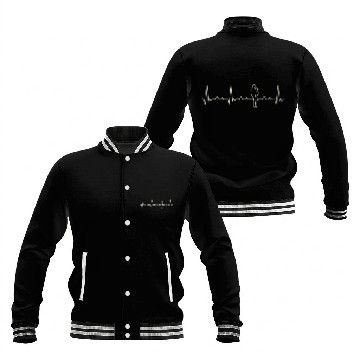 Discover Baseball Pitcher Throw Player. Heart. Love. EKG. Baseball Jackets