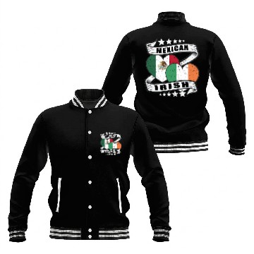Discover Half Irish Half Mexican Baseball Jackets for kids