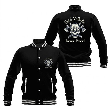 Discover Until Valhalla - Never Kneel Baseball Jackets