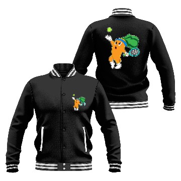 Discover Carrot At Tennis With Tennis Racket Baseball Jackets