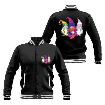 Discover Gnomes Elf LGBTQ Rainbow LGBT Pride Month Baseball Jackets