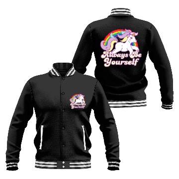 Discover LGBT CSD Be Yourself Gay Lesbian Pride Unicorn Baseball Jackets