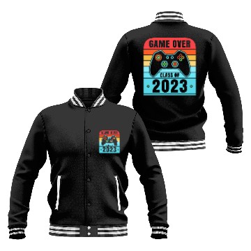 Discover Game Over Class of 2023 Video Games 2023 Gamer Baseball Jackets