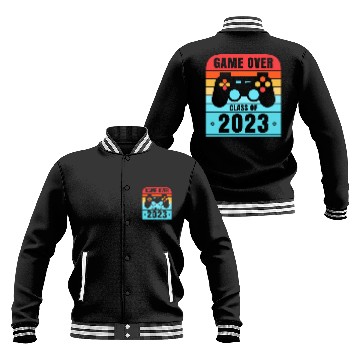 Discover Game Over Class of 2023 Grad 2023 Graduation Baseball Jackets