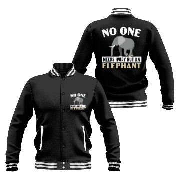 Discover Elephant Lover Wildlife Animal Zoo Zookeeper Baseball Jackets