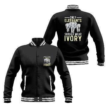 Discover Elephant Lover Wildlife Animal Zoo Zookeeper Baseball Jackets
