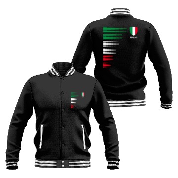 Discover Italia Italy Flag Emblem Italian Pride Ancestry He Baseball Jackets