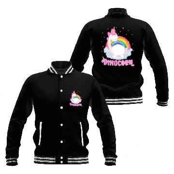 Discover Dinocorn For Unicorn And Dinosaur Baseball Jackets