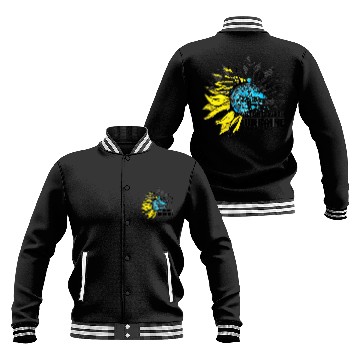 Discover Sunflower Ukrainian Flag I Stand With Ukraine Ukra Baseball Jackets