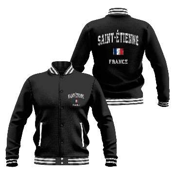 Discover Saint Etienne France Athletic Sports Baseball Jackets