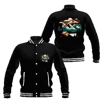 Discover Calm Wild Night Baseball Jackets