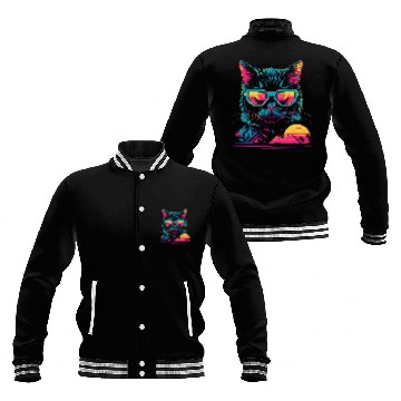 Discover Cool Cat Ever Baseball Jackets