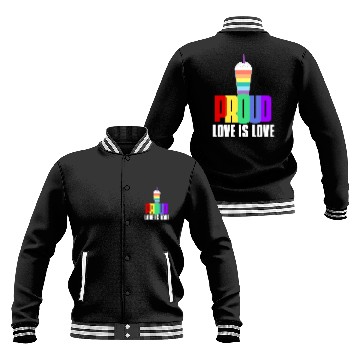 Discover Proud LGBT Baseball Jackets Love is Love Baseball Jackets LGBTQ Pride