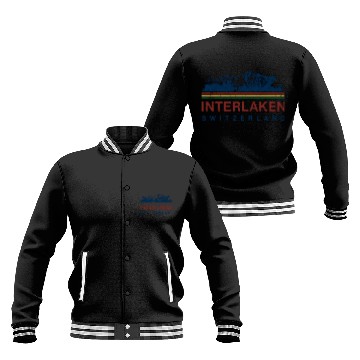 Discover Switzerland Interlaken Swiss Mountain Climbing Baseball Jackets