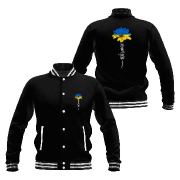 Discover Ukraine Flag Sunflower Ukrainian Support Ukraine Baseball Jackets