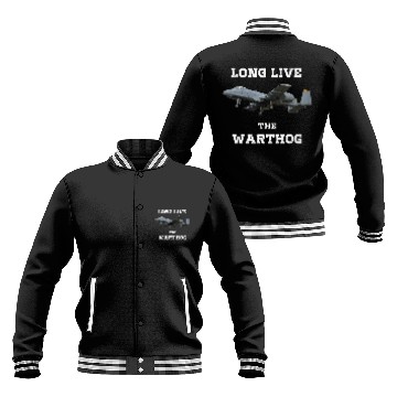 Discover Long Live The A10 Warthog - Military Fighter Jet Baseball Jackets