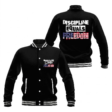 Discover Discipline Is Equal To Freedom American Flag Baseball Jackets