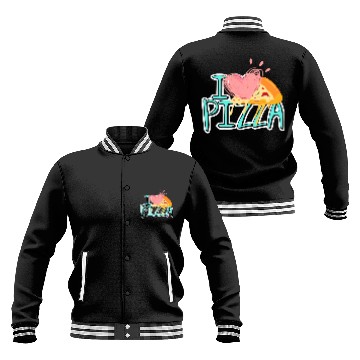 Discover i love pizza Baseball Jackets