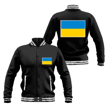Discover Ukraine Flag With Ukrainian National Colors Baseball Jackets
