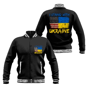 Discover Ukraine Flag Ukrainian Ukraine Pride Baseball Jackets