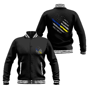 Discover Gold Blue Line 911 Police Dispatcher First Baseball Jackets