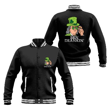 Discover Ben Drankin Saint Paddys St Patric Day Baseball Jackets