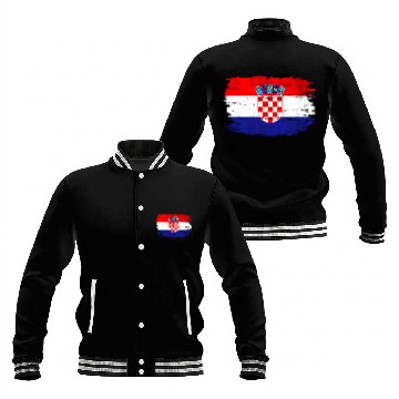 Discover Croatian Flag Baseball Jackets