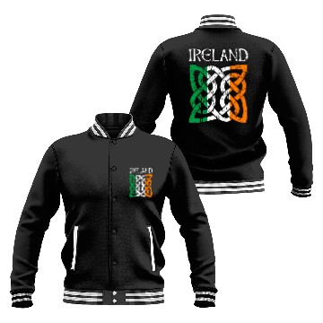 Discover St Patric Day Celtic Knot Ireland Baseball Jackets