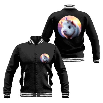 Discover Guinea pig unicorn Baseball Jackets