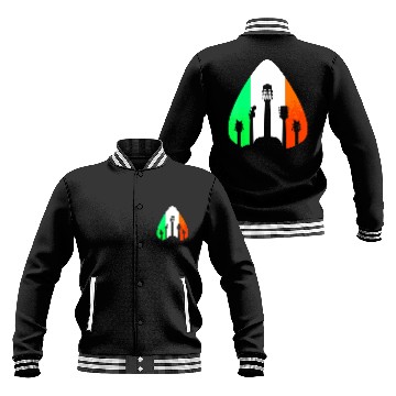 Discover Musician Irish Guitar Music Saint Patricks Day Baseball Jackets