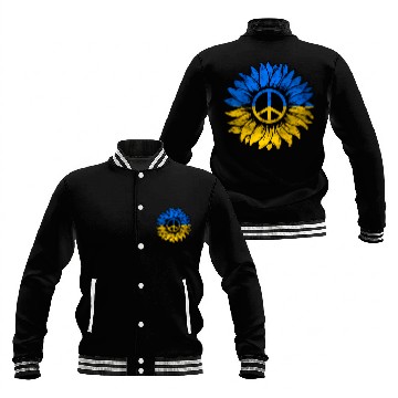 Discover Ukrainian Flag Ukraine Flag Sunflower Baseball Jackets