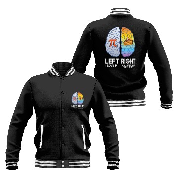 Discover I Love Pi Brain Math Lover Teacher Science Teacher Baseball Jackets