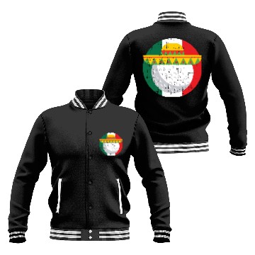 Discover Cinco De Mayo Mexico Golf Ball Funny Mexican s Baseball Jackets