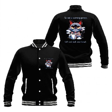 Discover Grumpy cat morning person Baseball Jackets