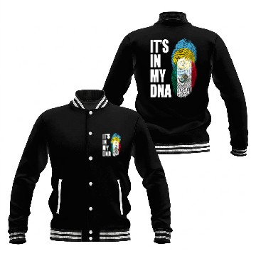 Discover Palauan And Mexican Heritage Dna Flag Baseball Jackets