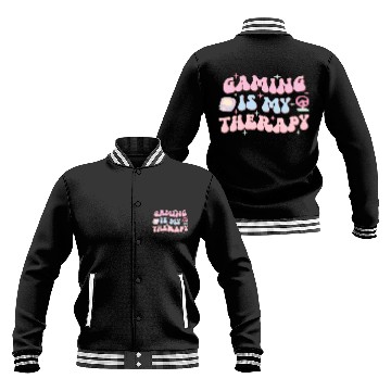 Discover Gaming Is My Therapy, Happy Game Day Baseball Jackets